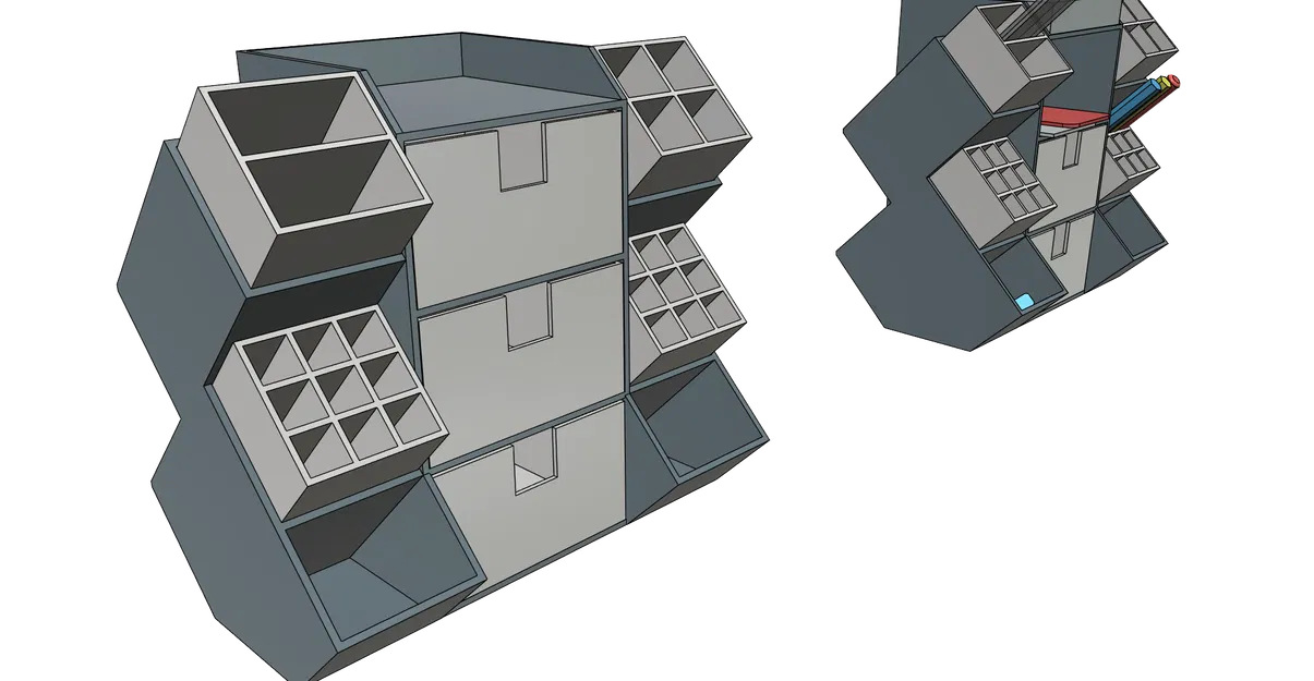 Khay Đựng Đồ Để Bàn QUADS - Gọn Gàng, Tiện Lợi, Dễ In Không Cần Support - Image 5