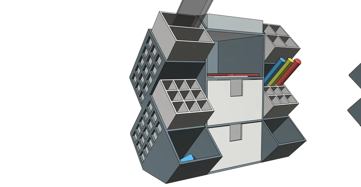 Khay Đựng Đồ Để Bàn QUADS - Gọn Gàng, Tiện Lợi, Dễ In Không Cần Support - Image 13