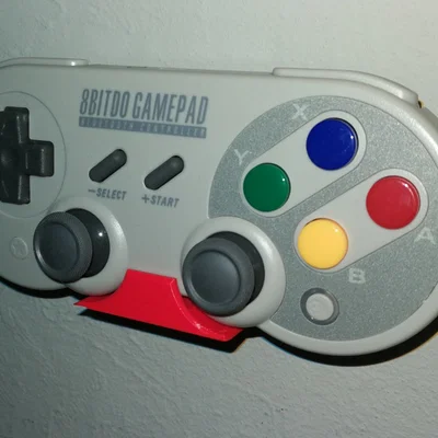 Giá treo tường cho tay cầm 8Bitdo SF30 Pro (phong cách Super Nintendo)