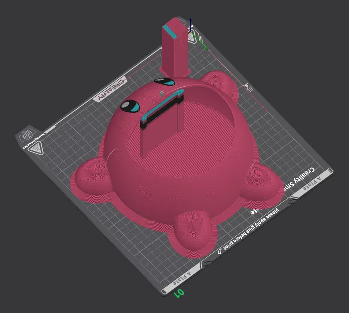 Khay đựng đồ hình nhân vật Kirby đáng yêu in 3D - Image 3