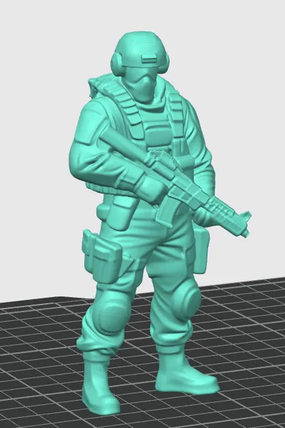 Mô hình đặc nhiệm chống khủng bố (Counter terrorist agent) cầm vũ khí - Image 2