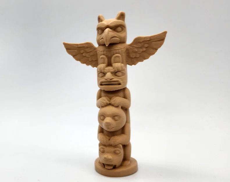 Mô hình Cột Totem Đại bàng 3D trang trí độc đáo - Image 1