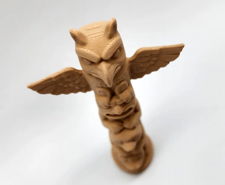 Mô hình Cột Totem Đại bàng 3D trang trí độc đáo - Image 2