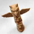 Mô hình Cột Totem Đại bàng 3D trang trí độc đáo - Thumbnail 2