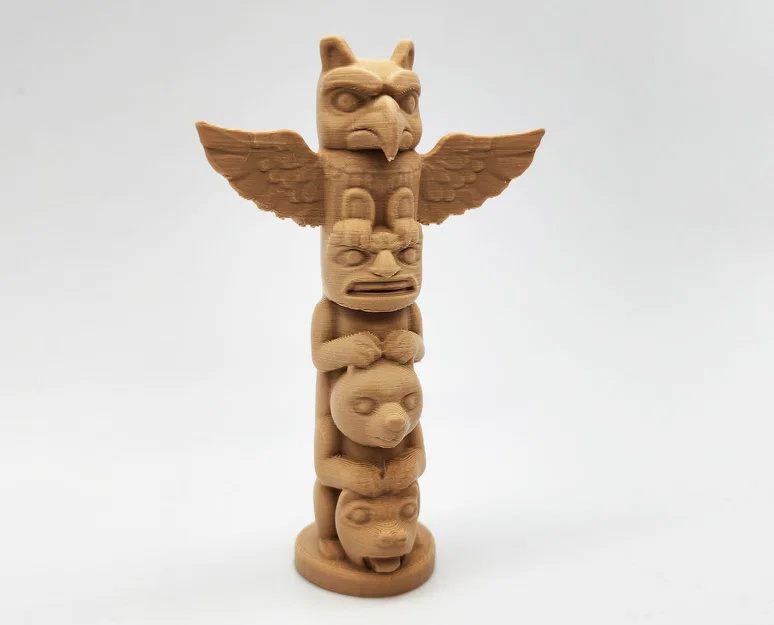 Mô hình Cột Totem Đại bàng 3D trang trí độc đáo - Image 5