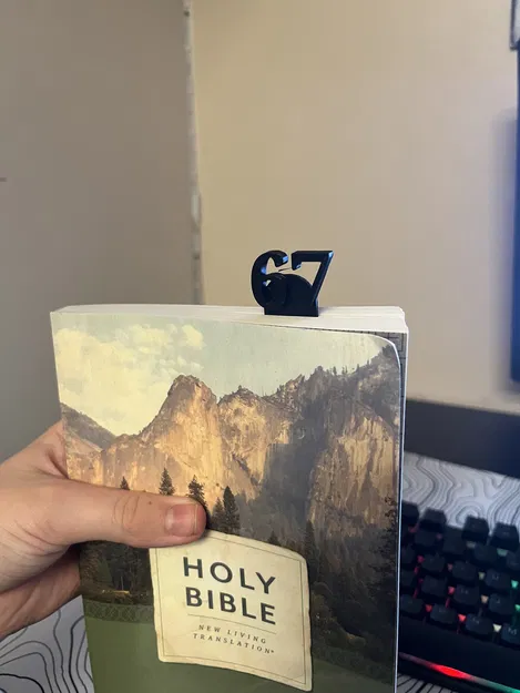Bookmark hình số 67 độc đáo – Mẫu in 3D đánh dấu trang sách tiện lợi - Image 3
