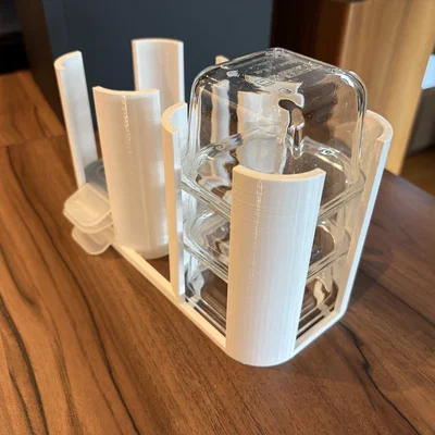 Giá đỡ hộp và nắp IKEA 365+ in 3D gọn gàng cho ngăn kéo