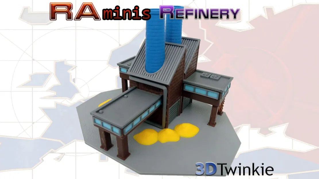 Mô hình tòa nhà Refinery - Command and Conquer: Red Alert - Image 1