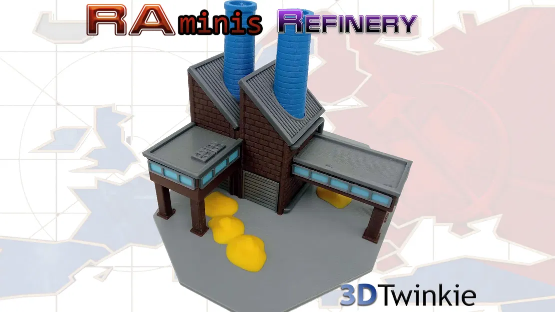 Mô hình tòa nhà Refinery - Command and Conquer: Red Alert - Image 2