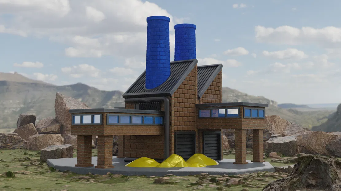 Mô hình tòa nhà Refinery - Command and Conquer: Red Alert - Image 4