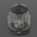 Lồng đèn bàn đa diện dùng nến điện (Faceted Electric Tea Light Desk Lantern) - Thumbnail 4