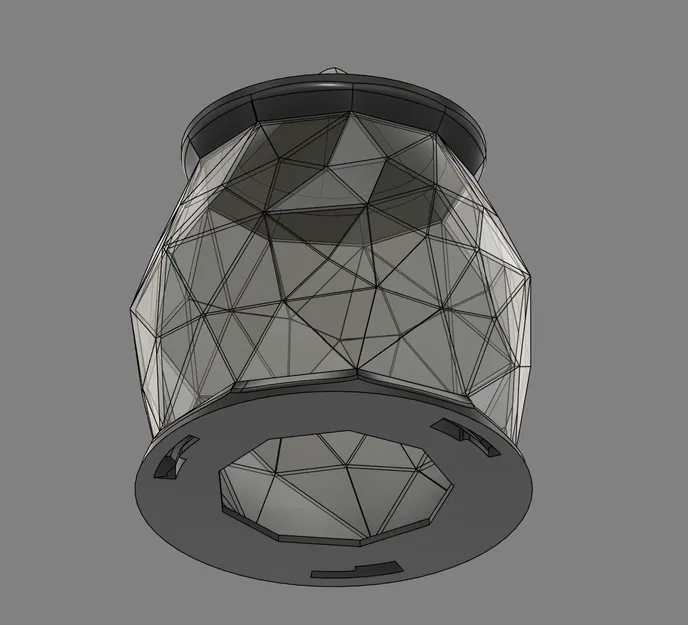 Lồng đèn bàn đa diện dùng nến điện (Faceted Electric Tea Light Desk Lantern) - Image 6
