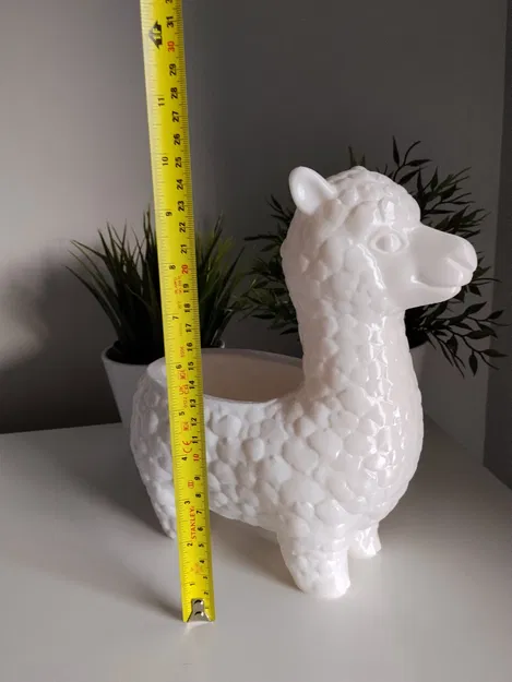 Chậu cây trang trí hình Alpaca - Đồ trang trí in 3D cực đáng yêu - Image 6