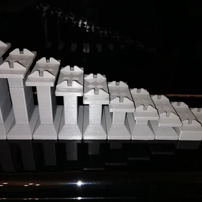 Hệ thống trụ đỡ cầu lắp ráp cho mô hình tàu hỏa H0