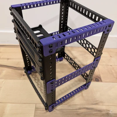 Bộ Khung Rack 10 Inch DIY Tương Thích Gator Rackworks Cho Homelab