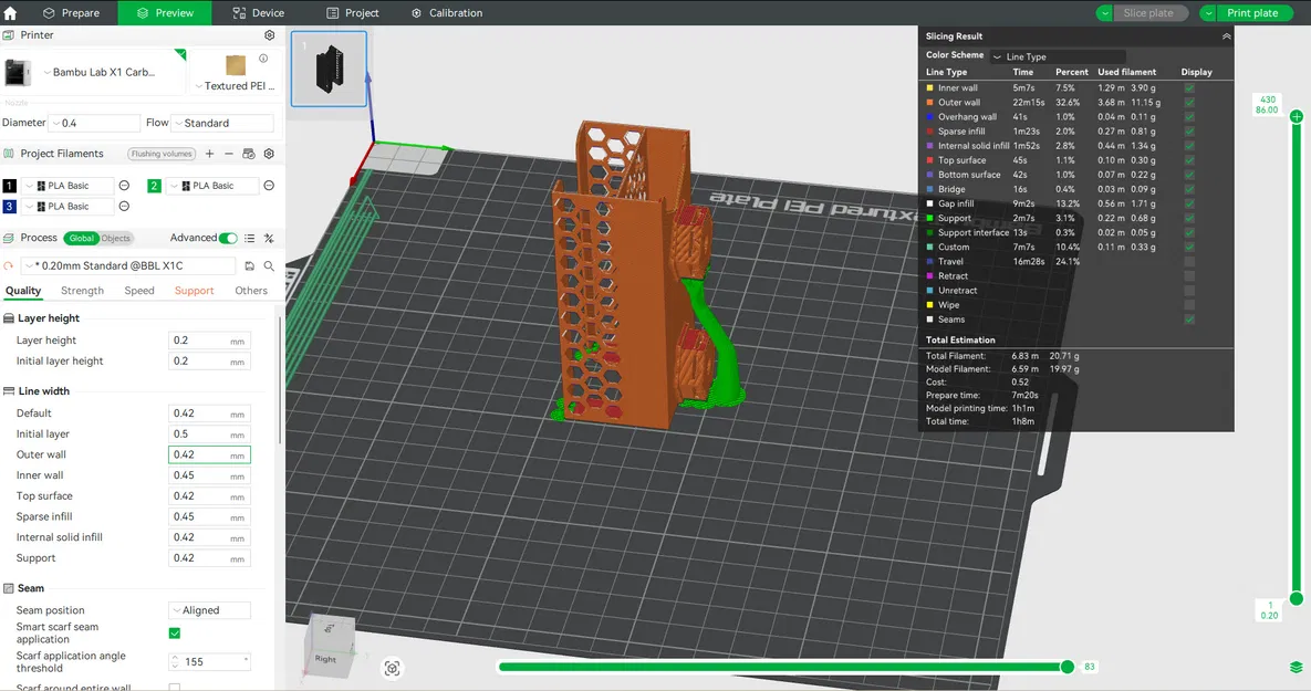 Khay Đựng 60 Lưỡi Dao Nhựa / Dao Cạo và Cán Cầm HSW - Image 10