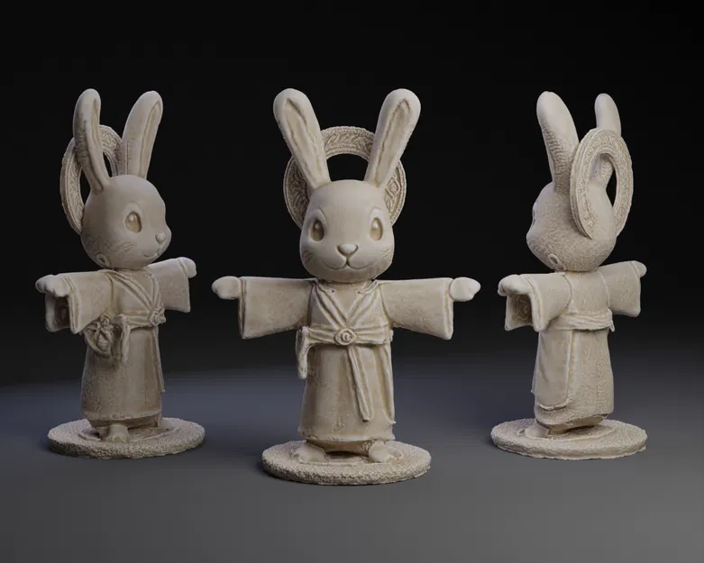 Mô hình 3D Hazurus the Nazarene Bunny độc đáo và tinh tế - Image 1