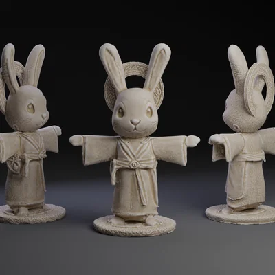 Mô hình 3D Hazurus the Nazarene Bunny độc đáo và tinh tế