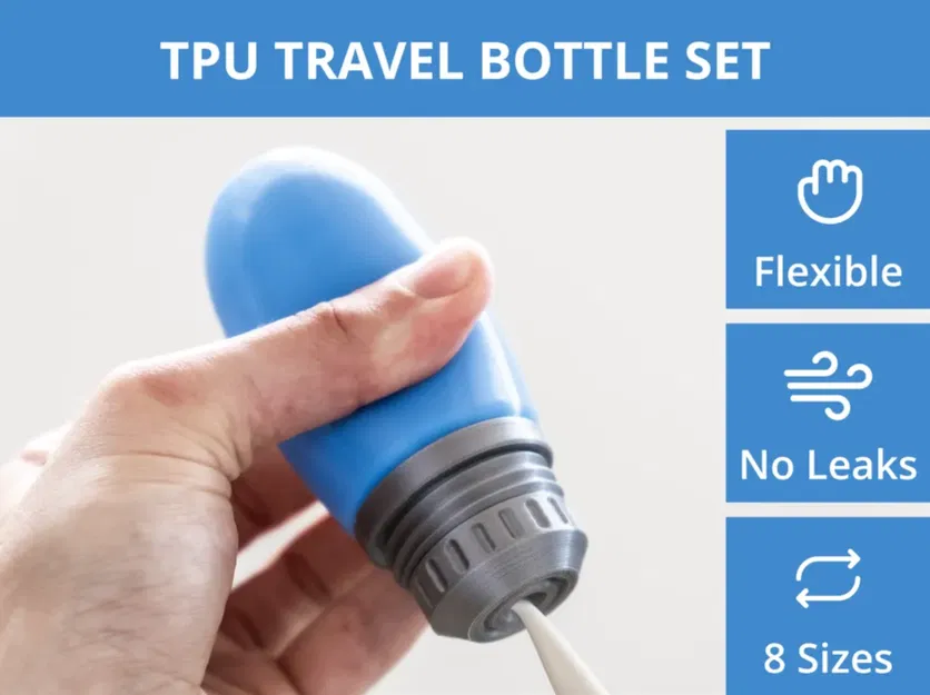 Mẫu chai đựng mỹ phẩm du lịch bằng TPU chống rò rỉ cực tiện lợi - Image 1