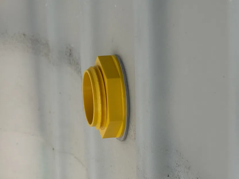 Đầu nối xuyên tường 60mm cho ống HT và bồn IBC - Image 2
