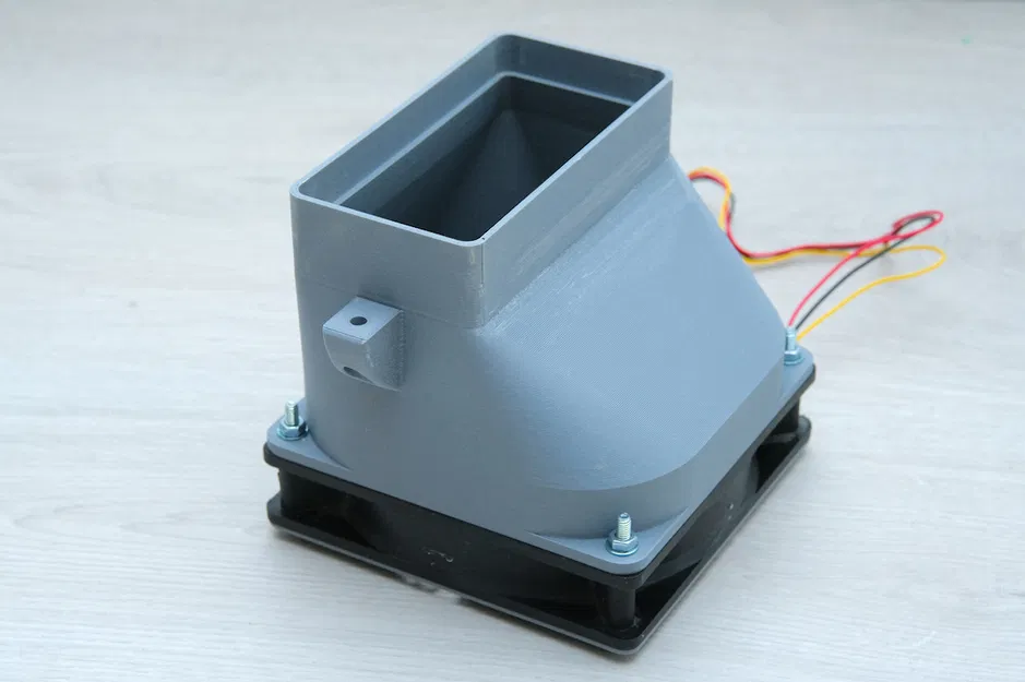 Giá gắn quạt 120mm cho ống thông gió hình chữ nhật 110x55 - Image 1