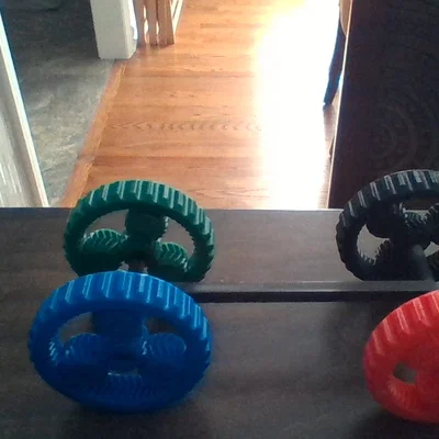 Mô hình xe đua bánh răng Gear Car - Đồ chơi in 3D cực ngầu