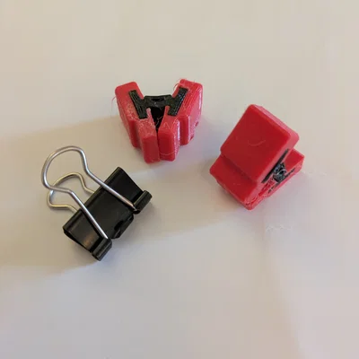 Kẹp bướm (Binder Clip) mini phiên bản V1 in 3D hoàn chỉnh