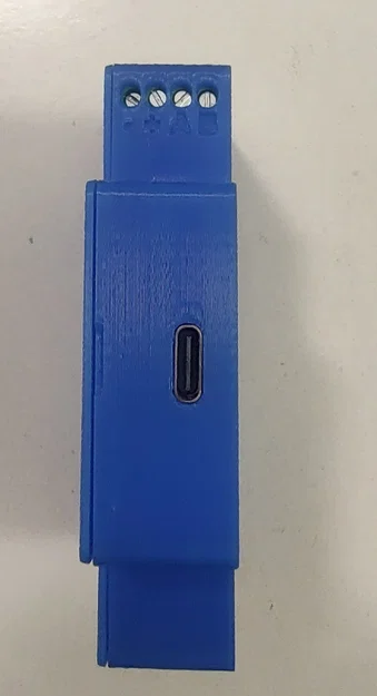Vỏ hộp DIN rail kẹp không ốc cho adapter ESP32 ESPHOME RS485 - Image 3
