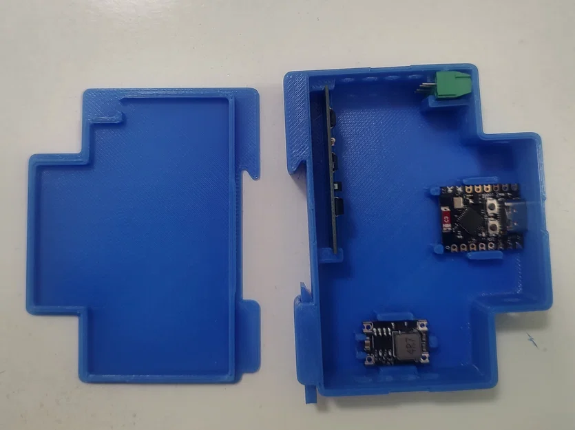 Vỏ hộp DIN rail kẹp không ốc cho adapter ESP32 ESPHOME RS485 - Image 4