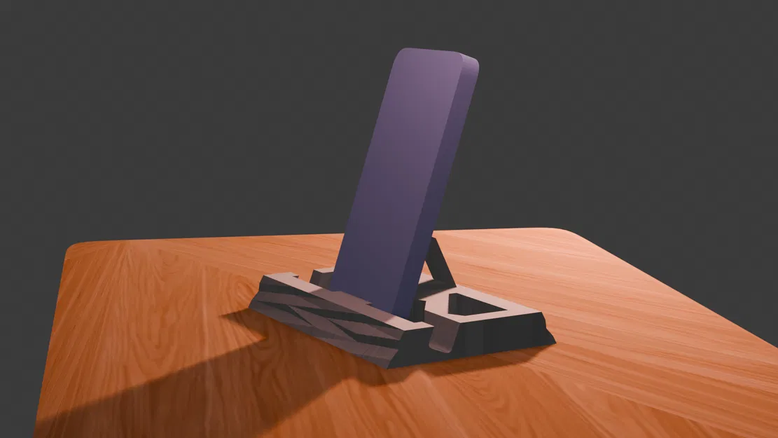 Giá đỡ điện thoại đa năng thiết kế hình học - Phụ kiện in 3D tiện ích - Image 1