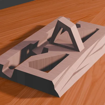Giá đỡ điện thoại đa năng thiết kế hình học - Phụ kiện in 3D tiện ích