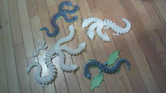 Mô hình Rồng và Thủy quái (Hydra) khớp nối linh hoạt - Image 1