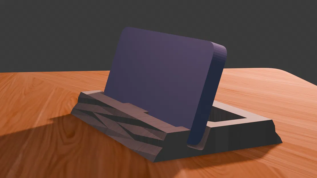 Giá đỡ điện thoại đa năng thiết kế hình học - Phụ kiện in 3D tiện ích - Image 3