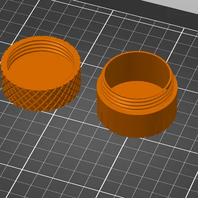 Mẫu hộp nhỏ gọn có nắp vặn ren tiện lợi in 3D