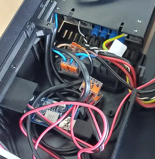 Giá đỡ Wago 4x5 dạng đứng cho hộp điện Pinter-box PrusaBox-2 - Image 1