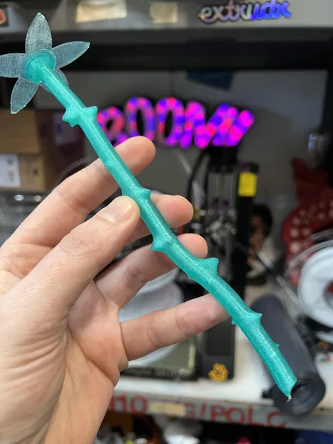 Thân hoa hồng có gai (Spikey Rose Stem) cho mô hình in 3D nghệ thuật - Image 1