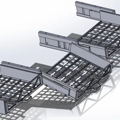 Bộ kệ Gridfinity đa năng với cơ chế nghiêng