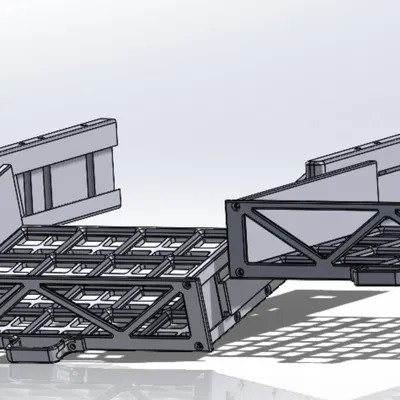 Bộ kệ Gridfinity đa năng với cơ chế nghiêng