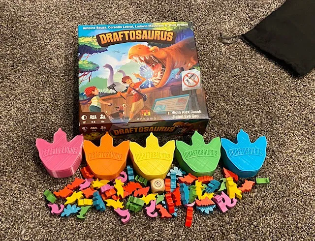 Hộp Đựng Draftosaurus--Hộp đựng khủng long có nắp và nam châm - Image 3