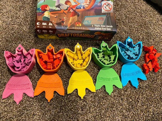 Hộp Đựng Draftosaurus--Hộp đựng khủng long có nắp và nam châm - Image 4