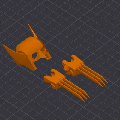 Bộ phụ kiện mặt nạ và móng vuốt Wolverine cho Dummy 13 (250%)
