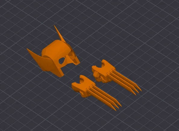 Bộ phụ kiện mặt nạ và móng vuốt Wolverine cho Dummy 13 (Tỉ lệ 200%) - Image 1