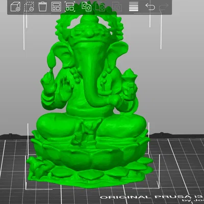 Mô hình 3D nhân vật Ganesha phong cách Minix siêu dễ thương