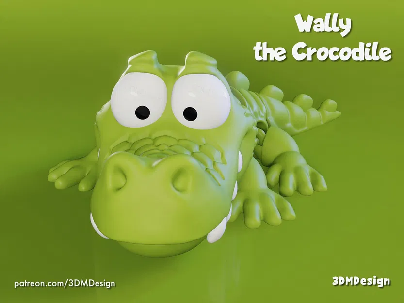 Wally the Crocodile - Mô hình cá sấu khớp nối linh hoạt - Image 2