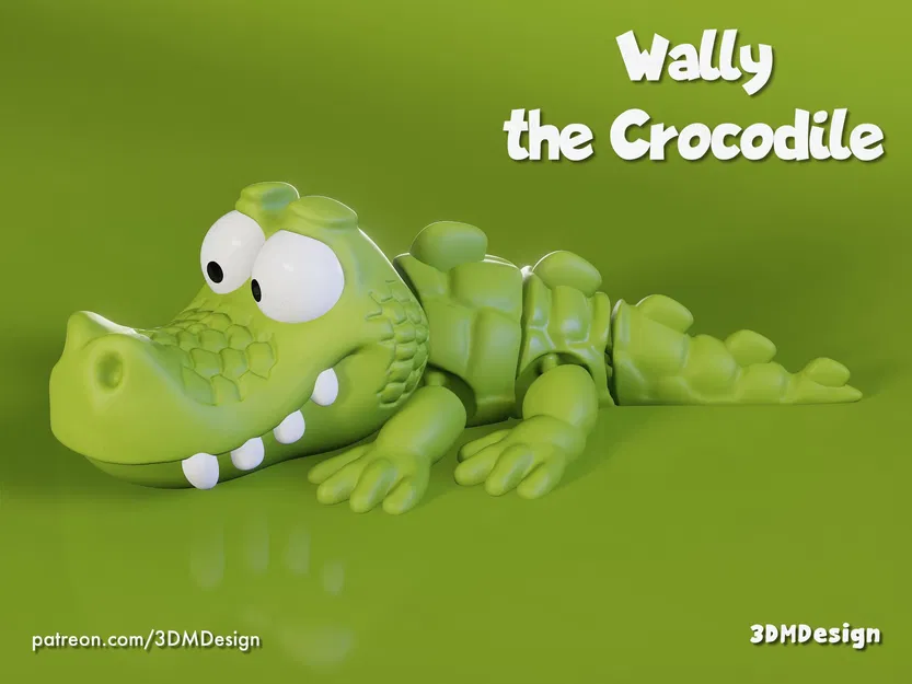 Wally the Crocodile - Mô hình cá sấu khớp nối linh hoạt - Image 3