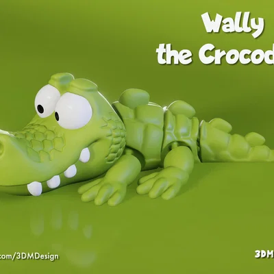 Wally the Crocodile - Mô hình cá sấu khớp nối linh hoạt