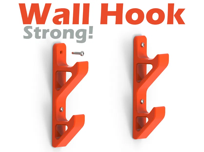 Móc treo tường siêu bền Strong Wall Hook - Thiết kế 3D tối ưu - Image 1