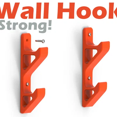 Móc treo tường siêu bền Strong Wall Hook - Thiết kế 3D tối ưu