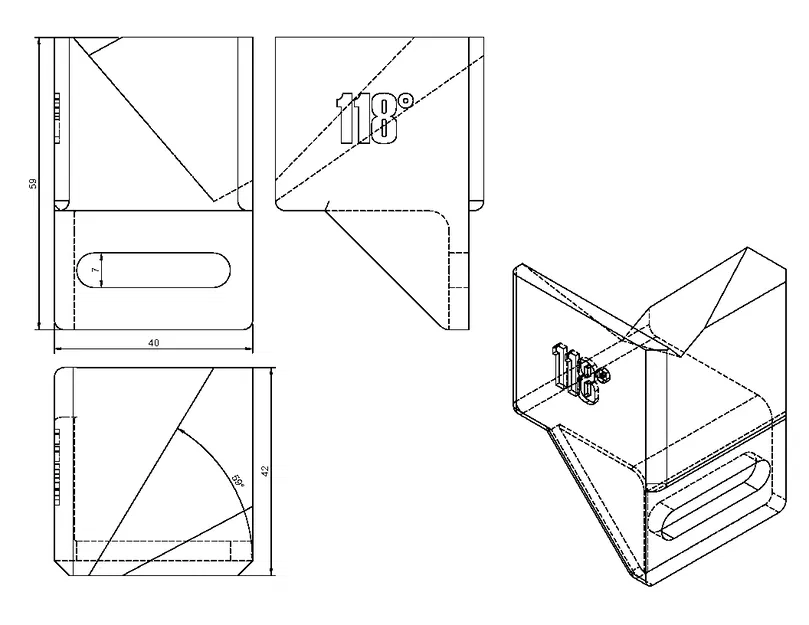 Đồ gá/Cữ mài mũi khoan góc 118° - Drill Sharpening Jig - Image 9