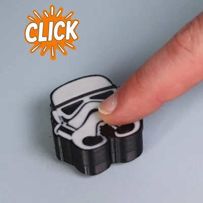 Móc khóa Fidget Clicker - Hình mũ Stormtrooper